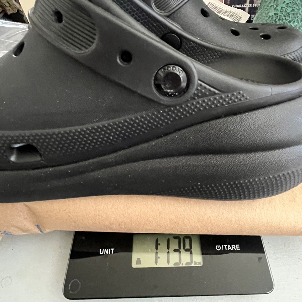 Crocs Iconic Comfort Cush Platform Clogs 7M 9W Black Healthcare Work Chunky Y2K - Picture 7 of 7